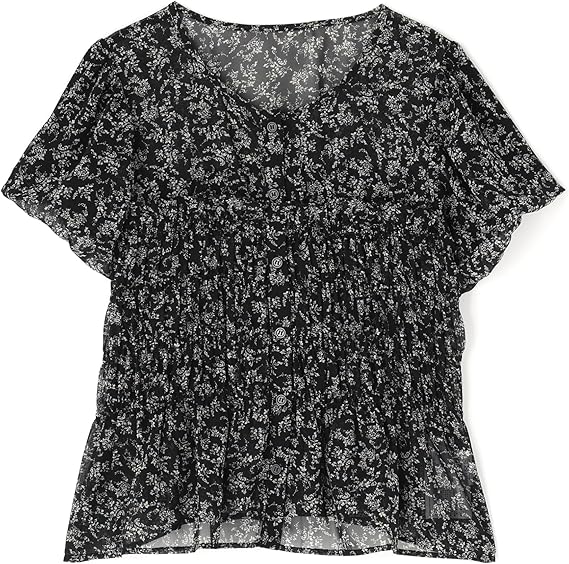 Natural Beauty Basic ミニフラワーシャーリングブラウス NATURAL BEAUTY BASIC（ナチュラルビューティーベーシック）の